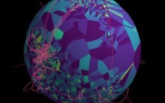CG HW 06: World Flight Paths Voronoi