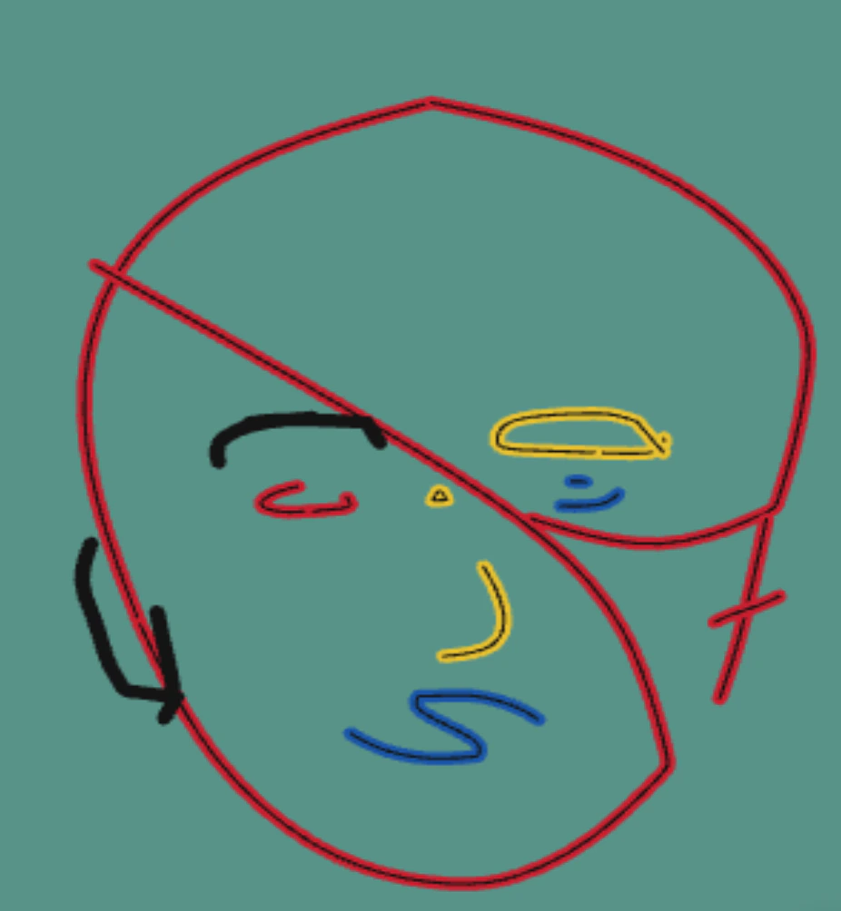 Try to draw my face with Bairui Su