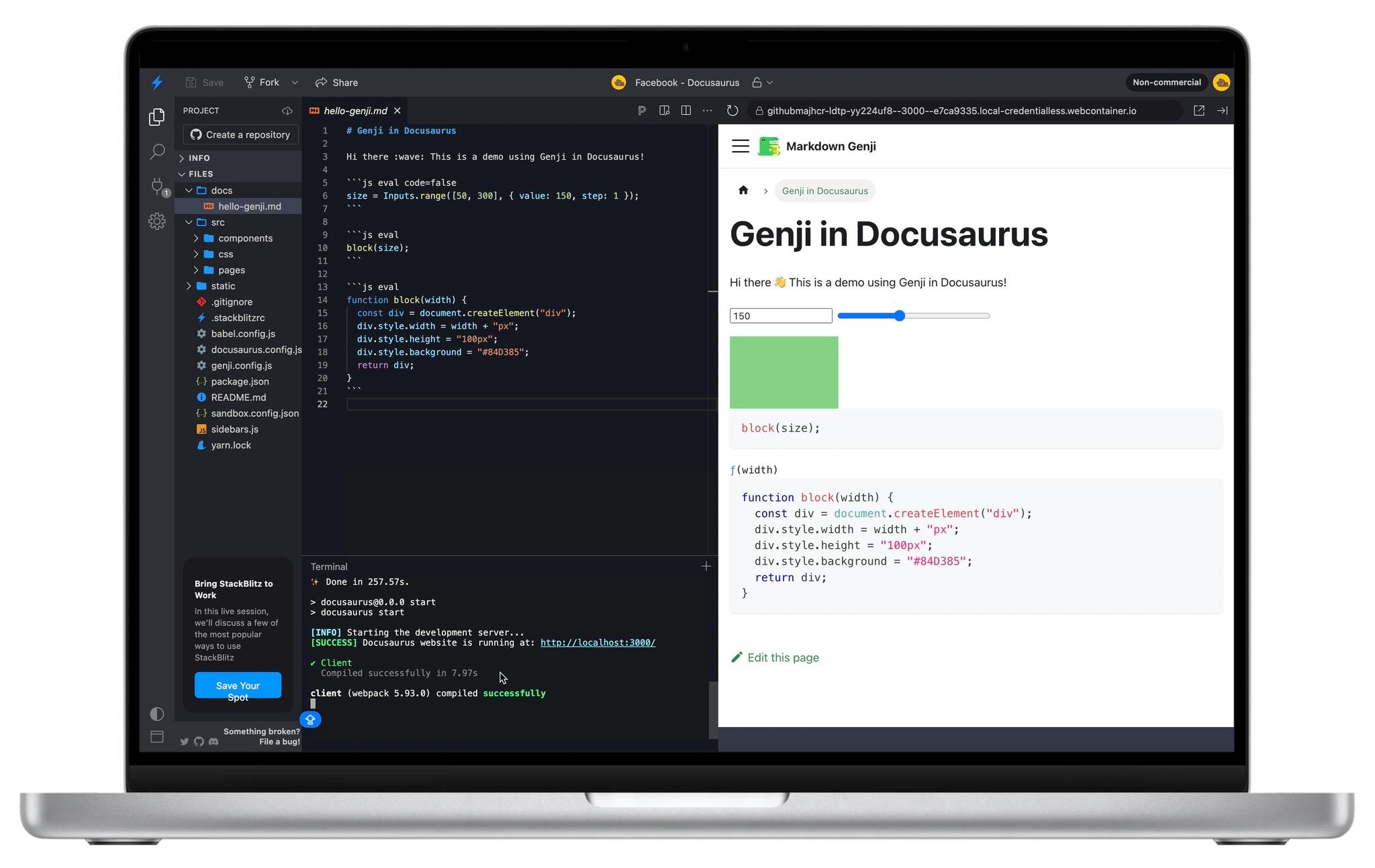 Markdown Genji: The Interactive Markdown Extension