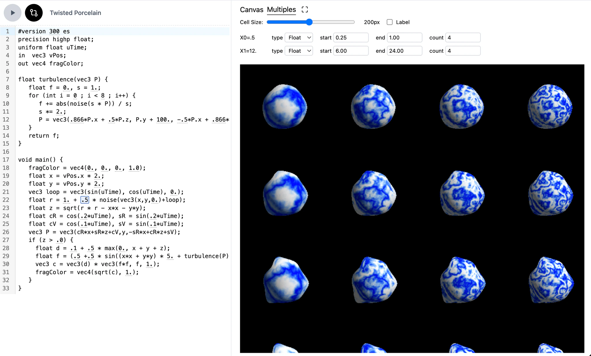Parameter Variations