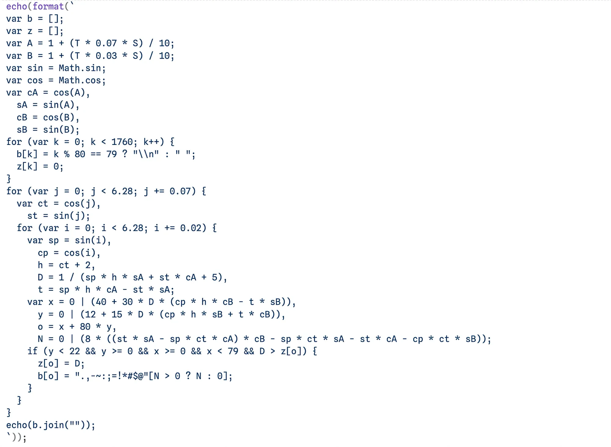 Format Code
