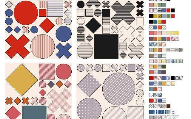 Genuary 24 / 18 - Shapes with Pattern