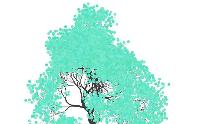 Genuary 26 / 27 - Animated Fractal Tree