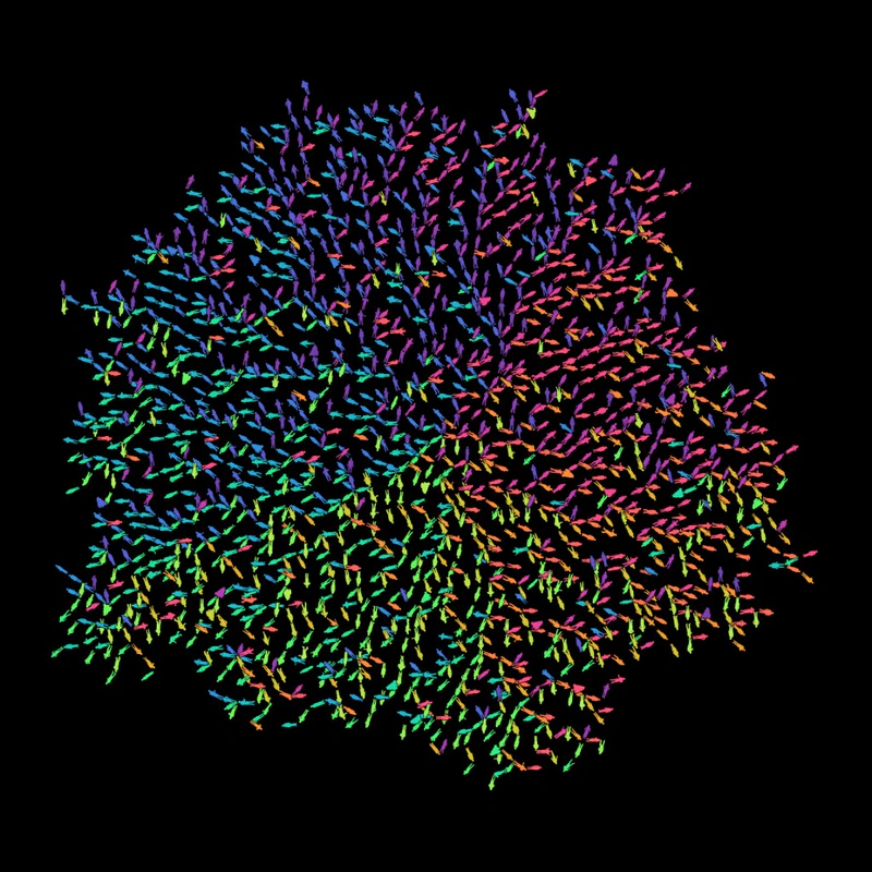 Genuary 26 / 8 - A City of Rainbow People