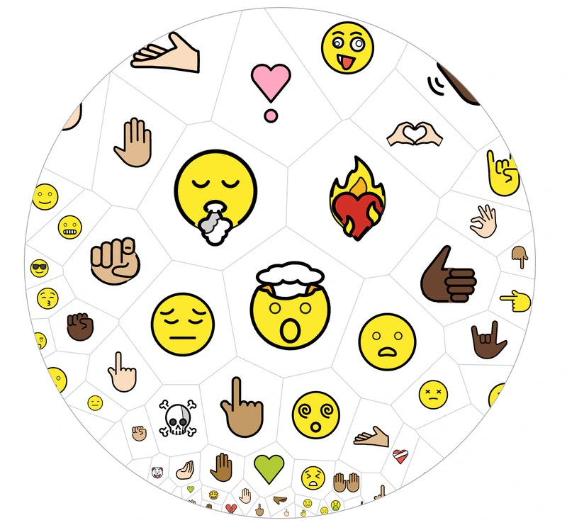 Hyperbolic Emojis 🤪🌀😎✨🎉