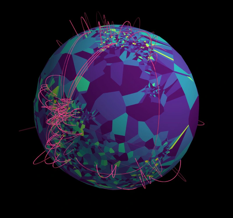 CG HW 06: World Flight Paths Voronoi