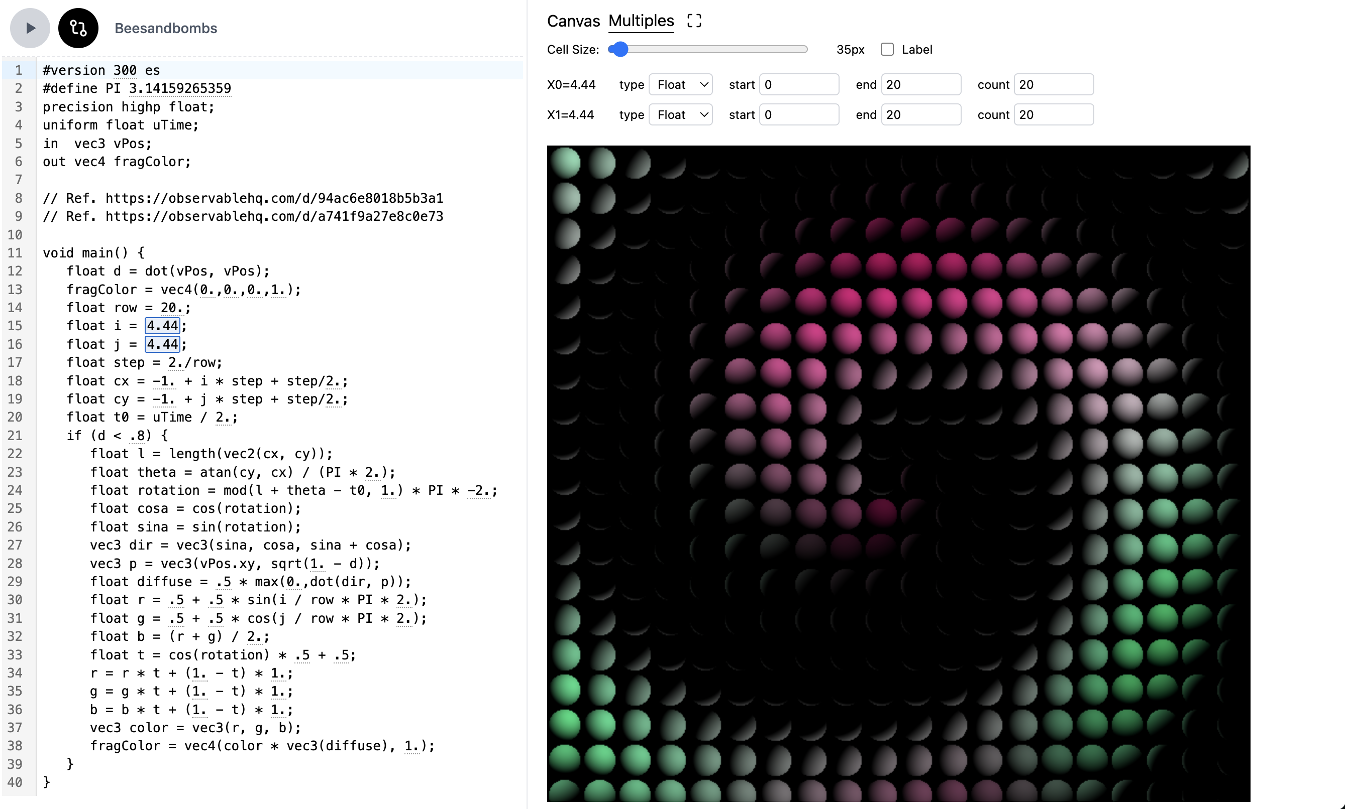 Parameter Variations