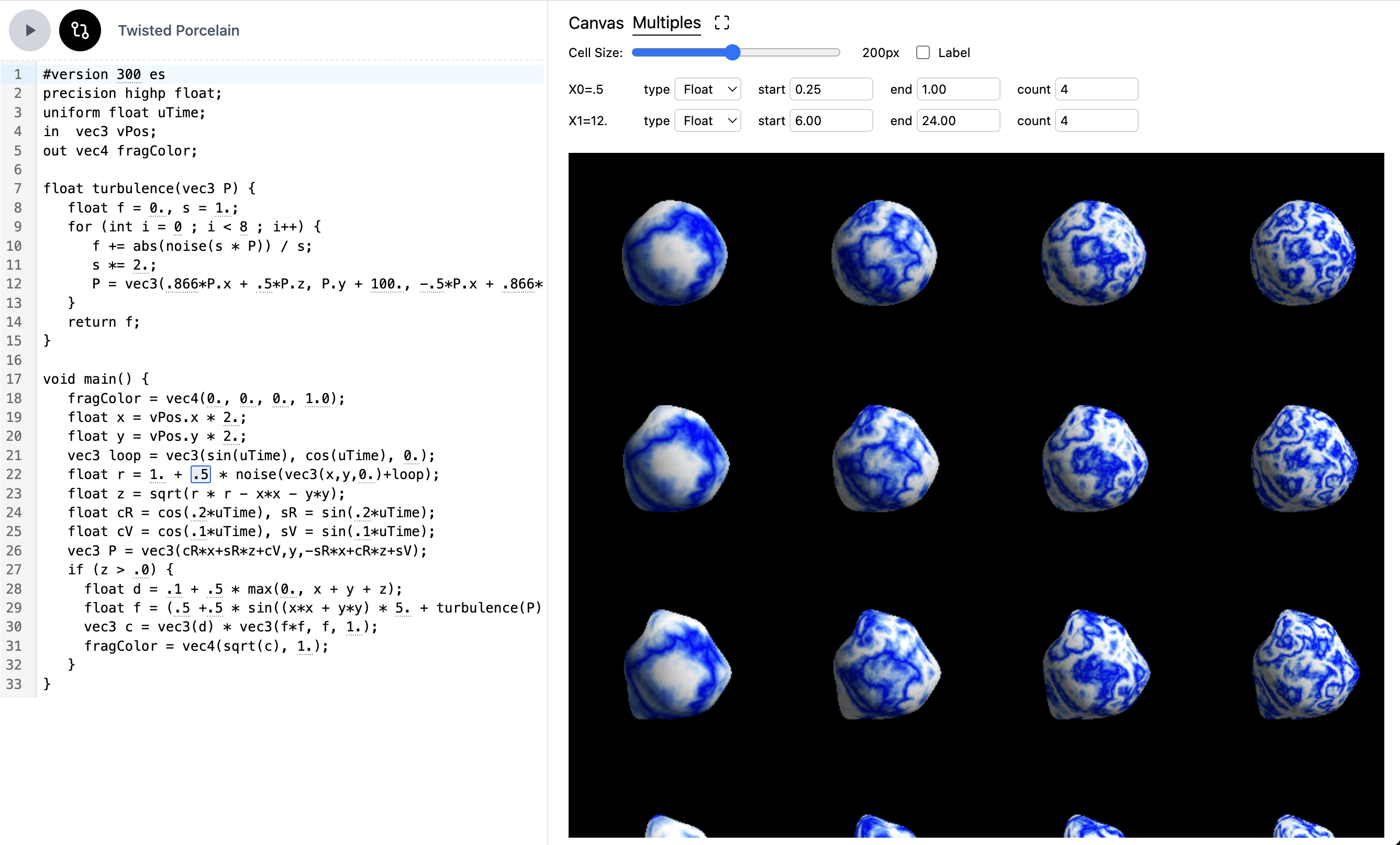 Parameter Variations